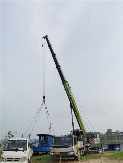 敦化市桥梁建设吊装案例